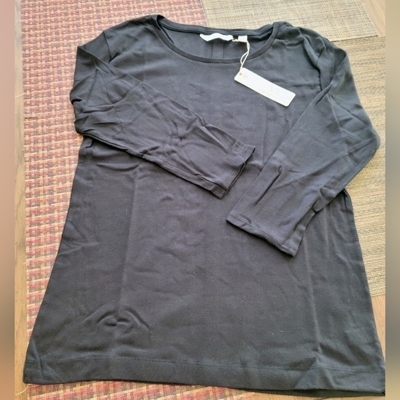 Vesi Women's Black Cotton 3/4 Sleeve Shirt - Picture 5 of 6